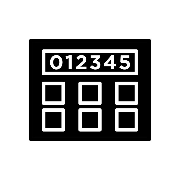 Calculating Connections A Vector Design of a Modern Calculator icon template