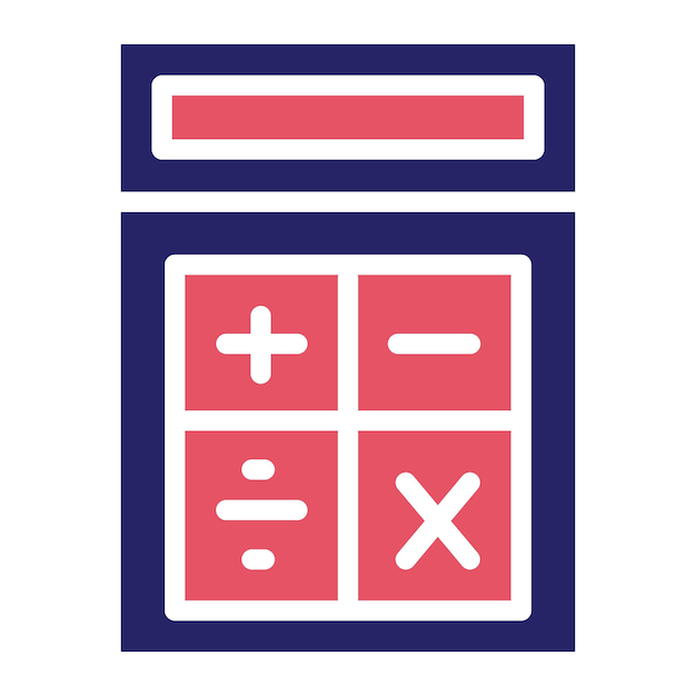 Calculation vector icon illustration of Engineering iconset