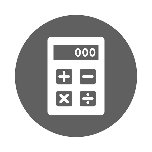 calculator calculation calculate icon gray vector graphics
