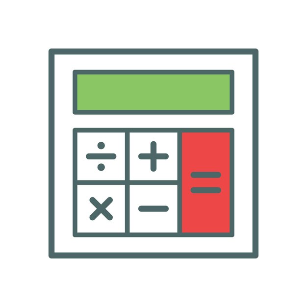 calculator icon design vector template