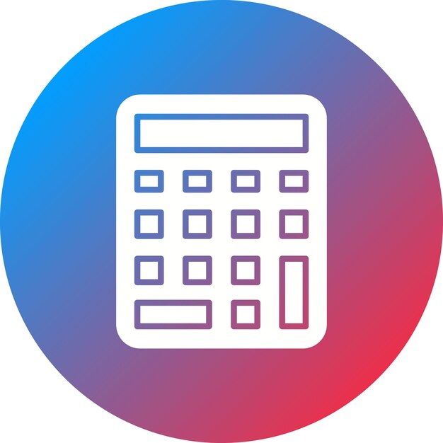 calculator icon vector image can be used for accounting