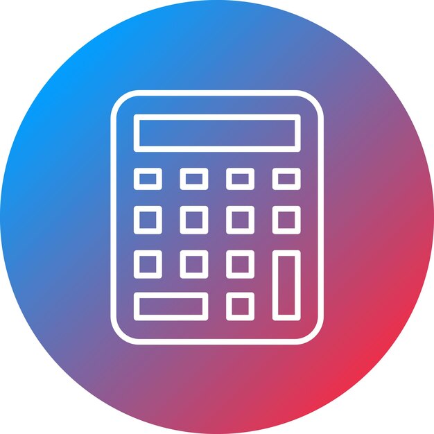 calculator icon vector image can be used for accounting
