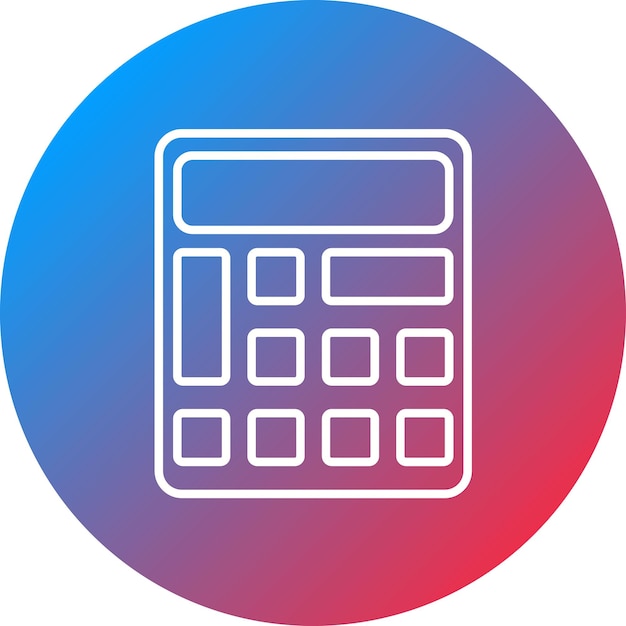 calculator icon vector image can be used for learning