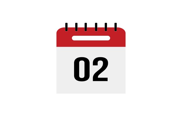Calendar flat icon for websites and graphic resources Important date vector illustration of calendar with specific day