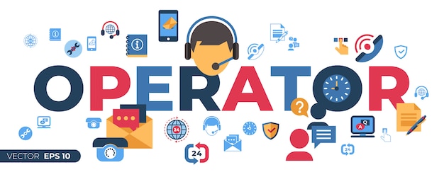 Call center and business feedback support icons