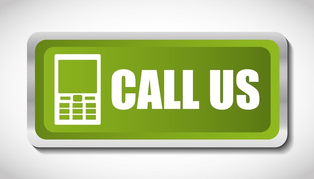 call design, assistant and support design , vector