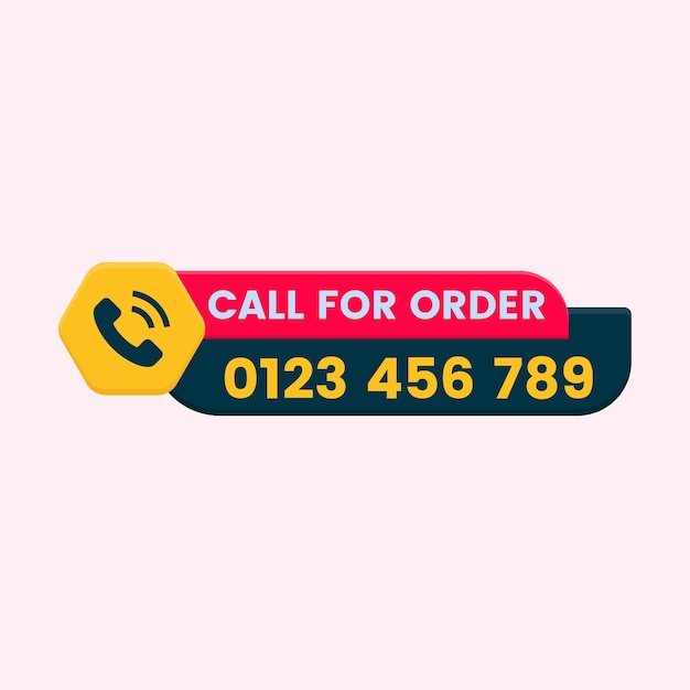 call for order button with phone icon
