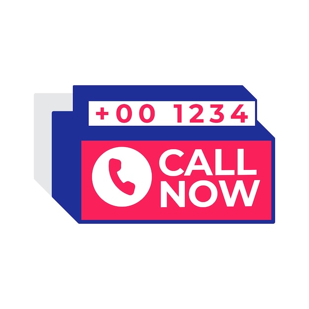 call us now banner design template
