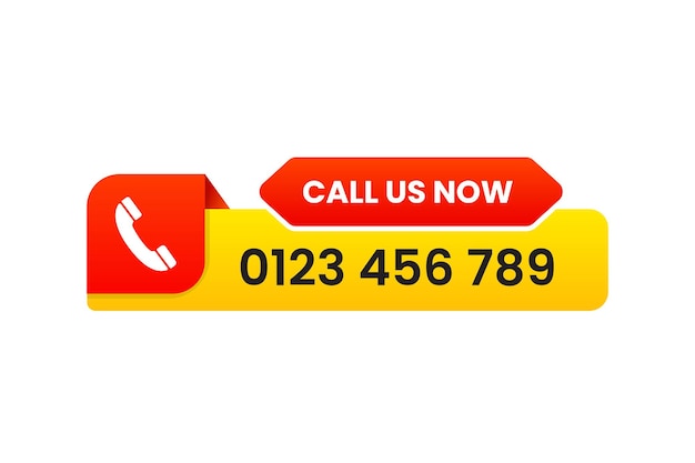 call us now vector design illustration