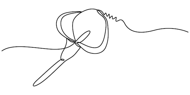 calla lily flower one line art vector illustration premium vector abstract lily flower in one line