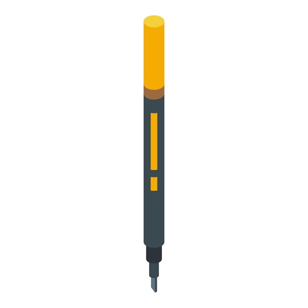 calligraphy tool pen icon isometric of calligraphy tool pen vector icon for web design isolated on white background