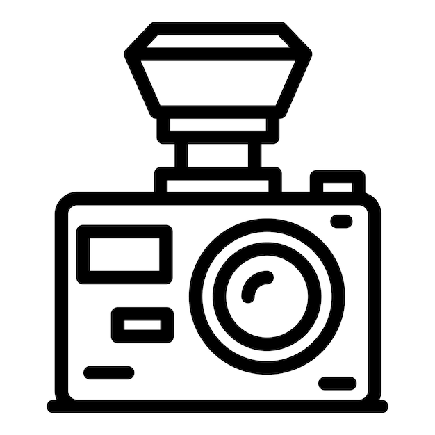 camcorder icon outline camcorder vector icon for web design isolated on white background