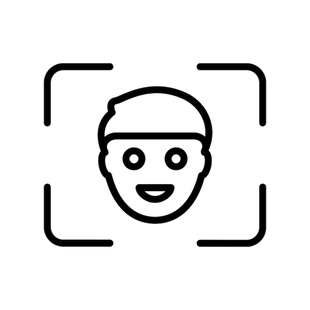 Camera face detection icon