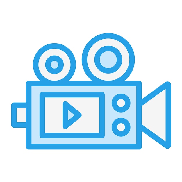 camera record vector icon design illustration