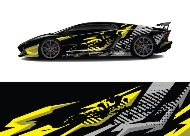 car wrap graphic racing abstract background for wrap and vinyl sticker