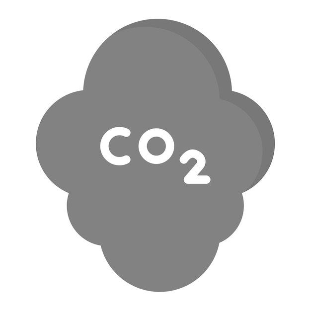 carbon dioxide icon vector image can be used for global warming