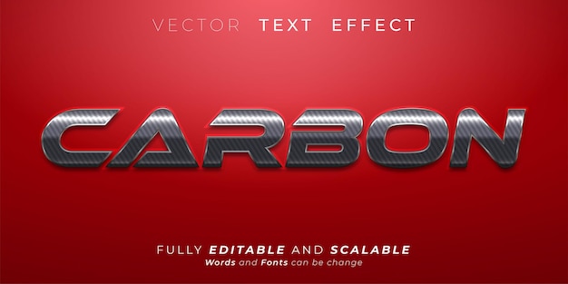 carbon text effect, editable three dimension texture text style