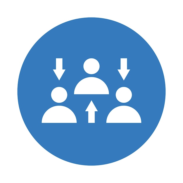Career worker icon Blue vector design