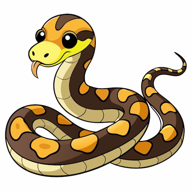 Carpet Python Vector Art Design
