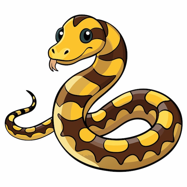 Carpet Python Vector Art Design