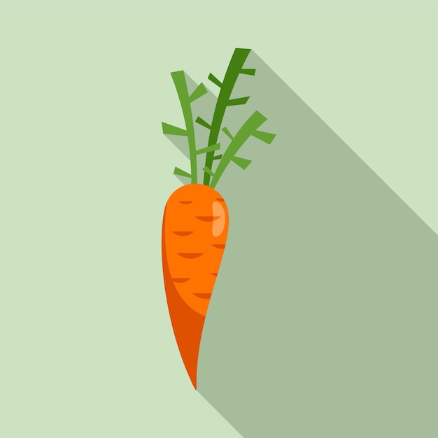 Carrot food icon Flat illustration of carrot food vector icon for web design