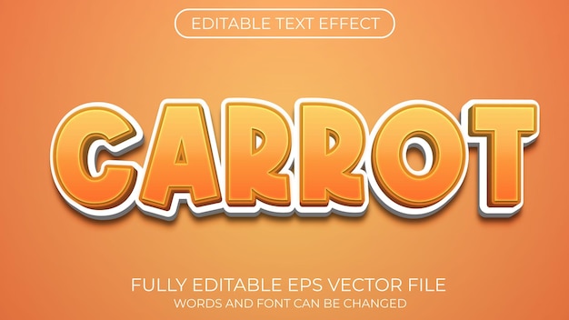 Carrot text effect