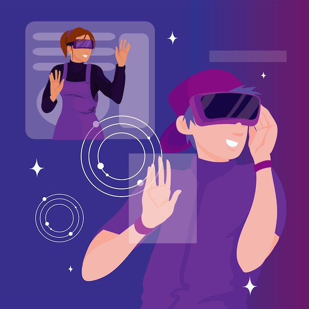 Cartel of people on metaverse