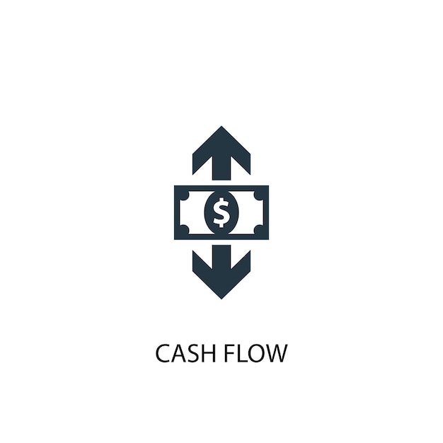 cash flow icon. simple element illustration. cash flow concept symbol design. can be used for web and mobile.