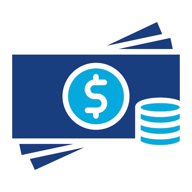 Cash icon vector image Can be used for Crisis Mangement
