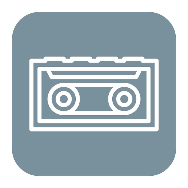 cassette icon vector image can be used for instrument