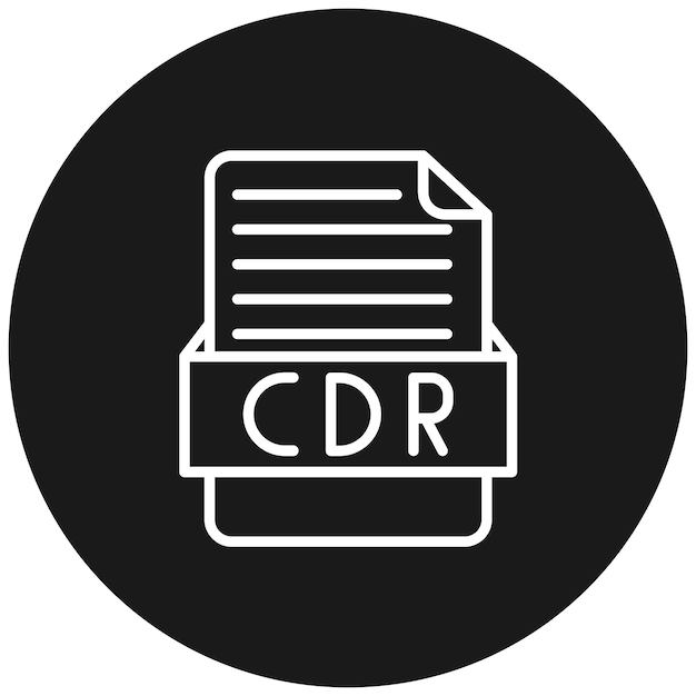 cdr vector icon can be used for file formats iconset