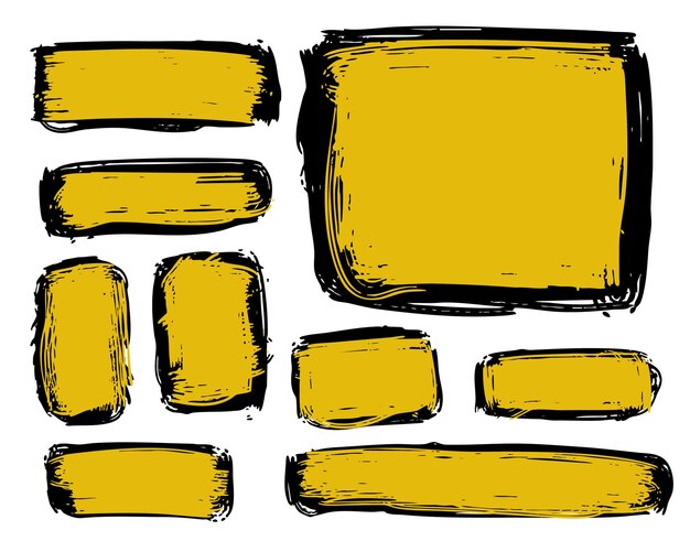 chalk pencil speech bubbles doodle set crayon communication frames comic talk balloons in sketch style with grunge texture handdrawn vector illustration isolated on black background