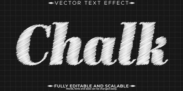 chalk text effect editable drawing and sketch text style