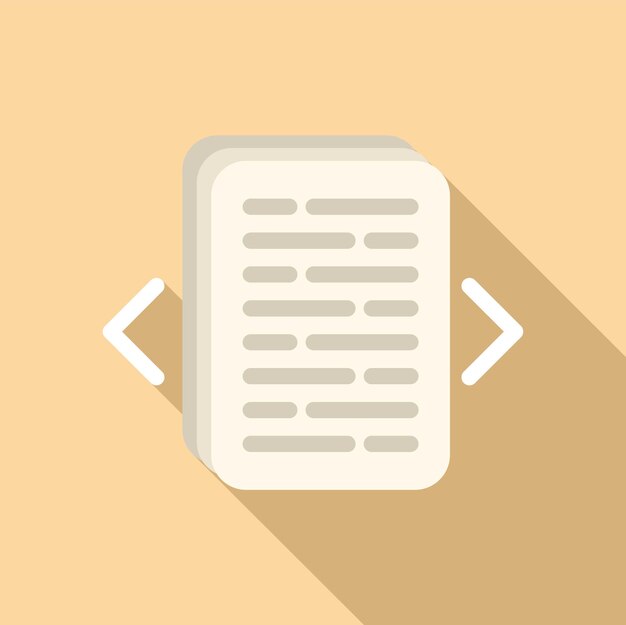 Change digital book page icon flat vector Online bookstore