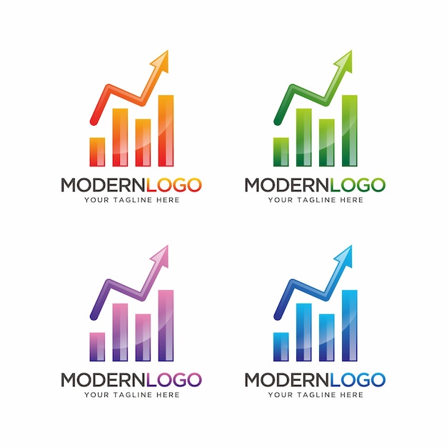 Chart logo design with Arrow