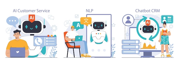 Chat bot set aipowered customer service online consultation with artificial neural network