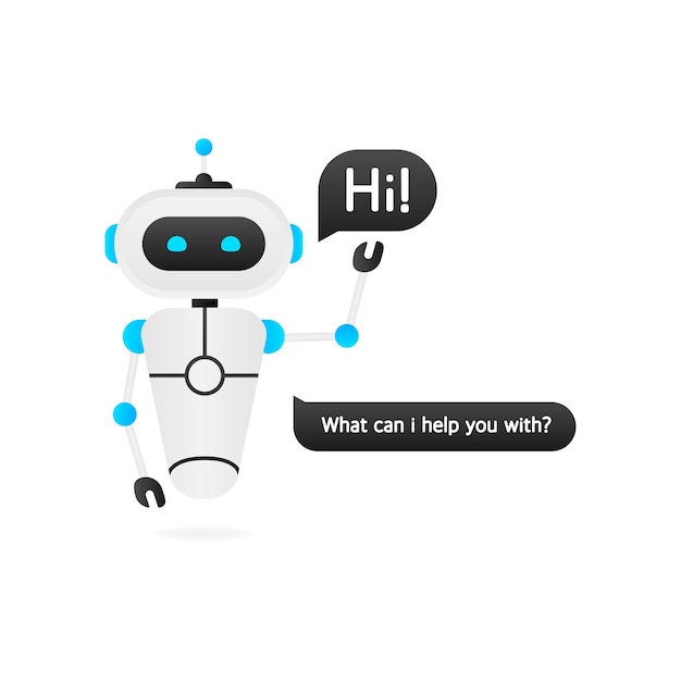 Chatbot icon concept chat bot or chatterbot Robot Virtual Assistance Of Website