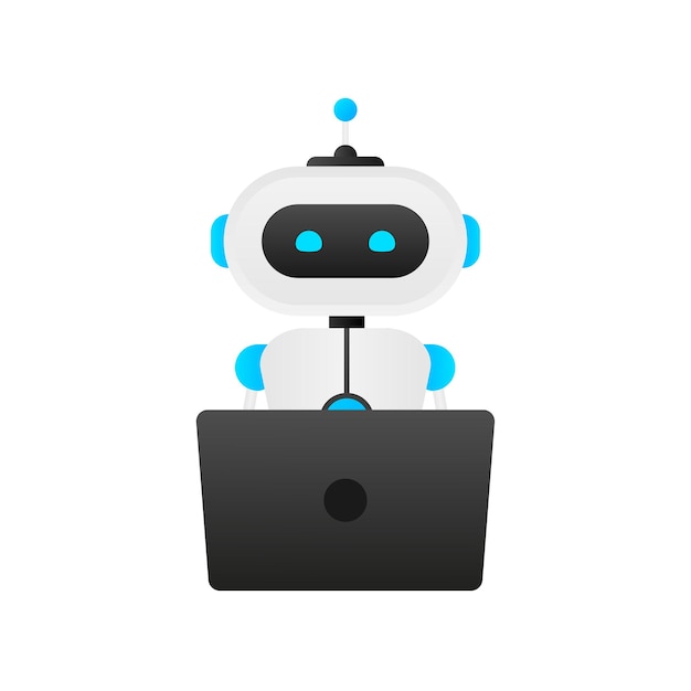 Chatbot icon concept chat bot or chatterbot Robot Virtual Assistance Of Website