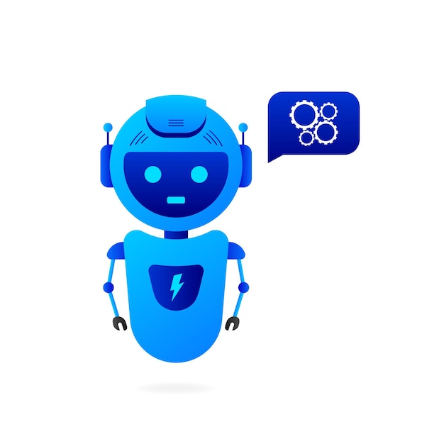 Chatbot icon concept chat bot or chatterbot Robot Virtual Assistance Of Website