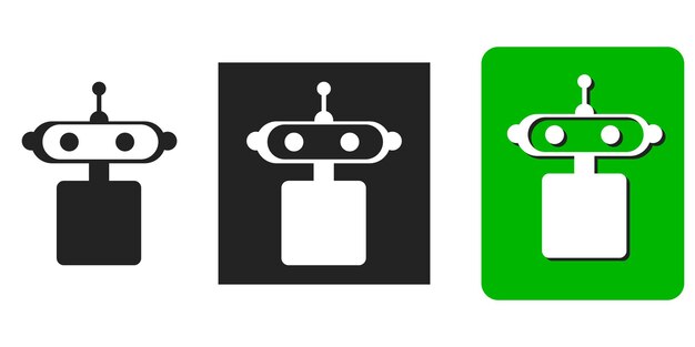 Chatbot Logo with Robot head ChatGPT Chatbot icon Artificial Intelligence OpenAI ChatGPT OpenAI icon Artificial Intelligence Smart AI Virtual smart assistant Bot Customer support service Chat Bot