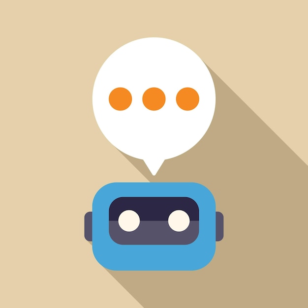 chatbot speaking with three dots inside speech bubble
