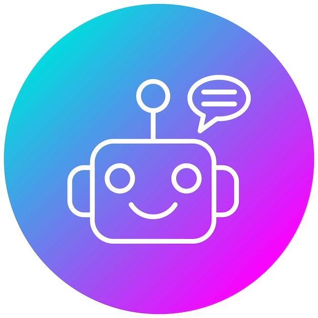 Chatbot vector icon Can be used for Communications iconset