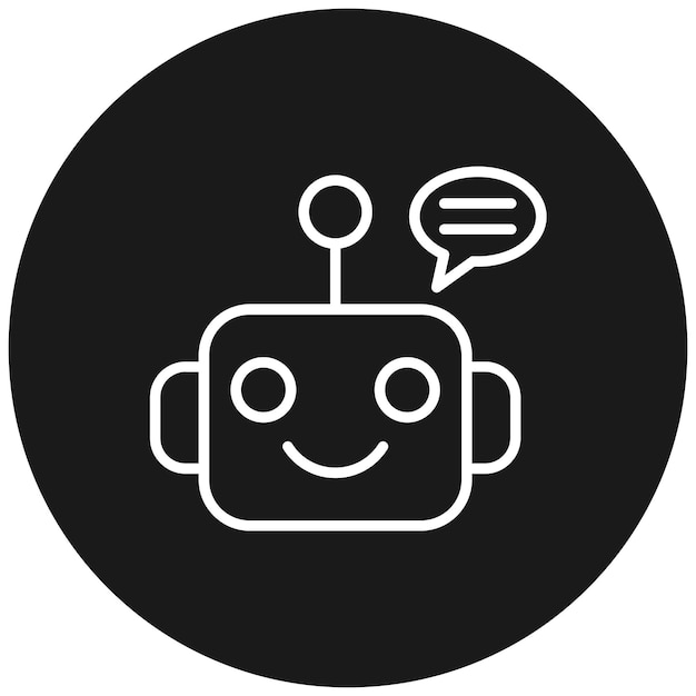 Chatbot vector icon Can be used for Communications iconset