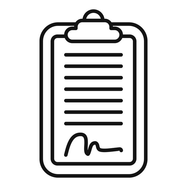 Check data user icon outline vector Human security