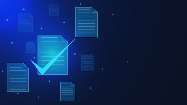 check digital documents or electronic documents with checklist for approve concept design