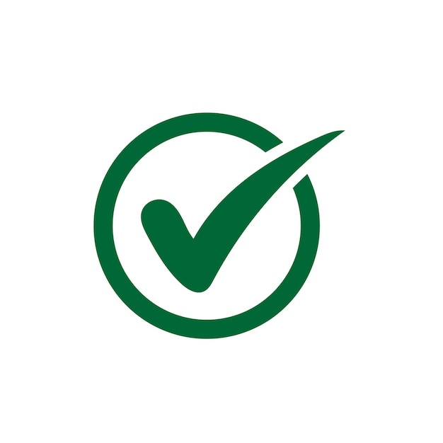 check mark icon checked right click icon vector