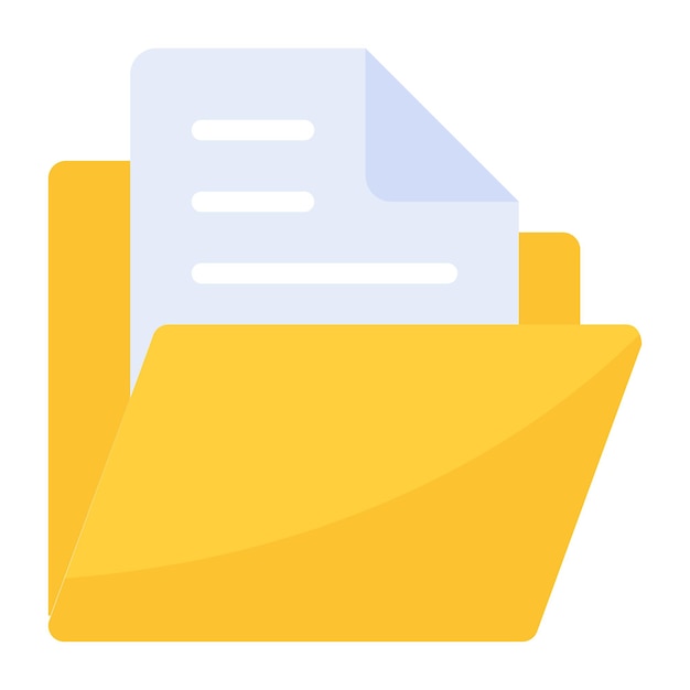 Check out flat icon of file folder 