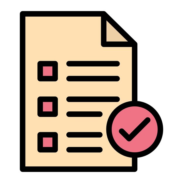 Checked Vector Icon Design Illustration