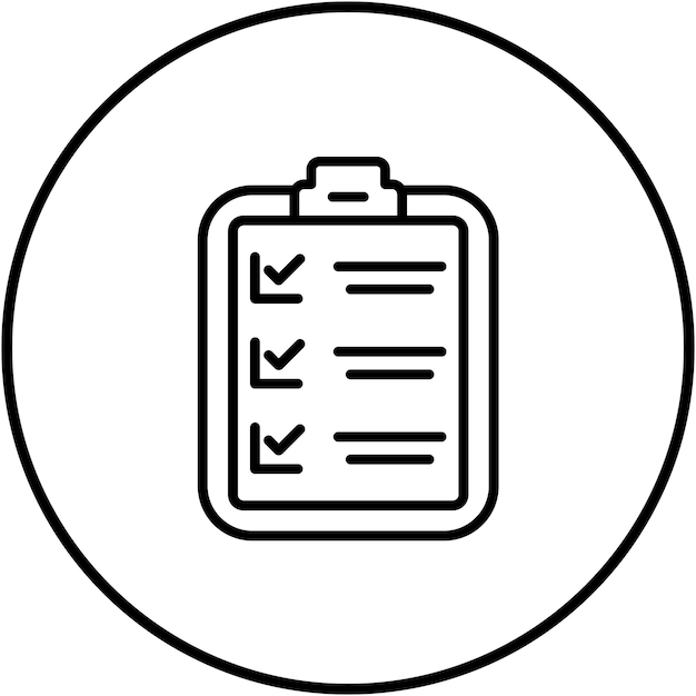 Checklist vector icon Can be used for Food Delivery iconset