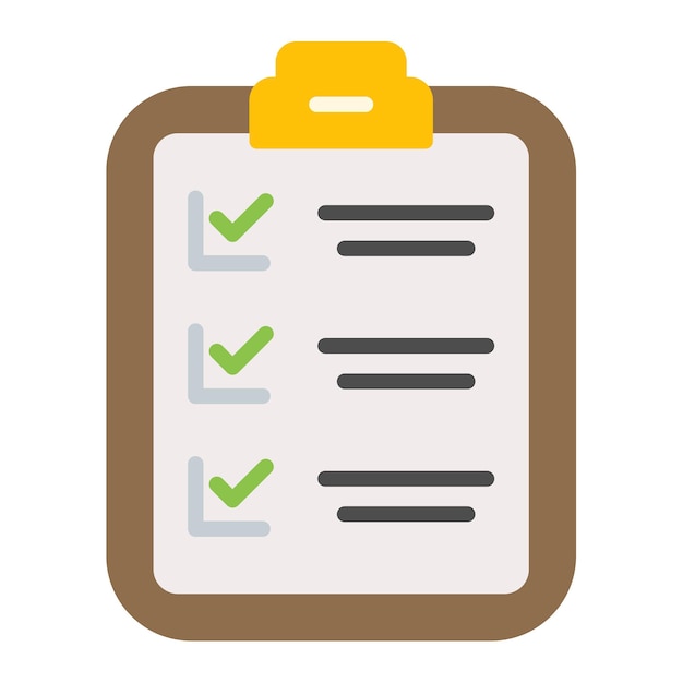 Checklist Vector Illustration Style